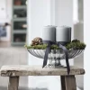 Georg Jensen Stue|Pynteskåle Og Fade > Bernadotte Fad på Fod 28 cm, Blankt Stål