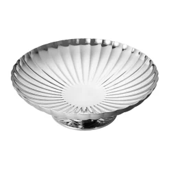 Georg Jensen Stue|Pynteskåle Og Fade > Bernadotte Fad på Fod 28 cm, Blankt Stål