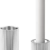 Hot Georg Jensen Bernadotte Fyrfads- og Lysestage S/M/L 3 stk, Blankt Stål