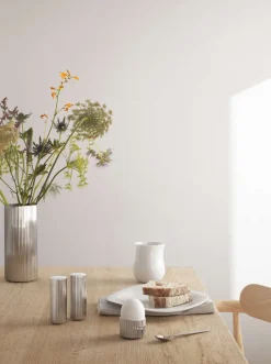 Discount Georg Jensen Bernadotte Vase Stor, Blankt Stål