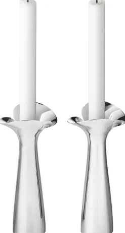Georg Jensen Lysestager > Bloom Botanica Lysestage 2 stk. 20 cm, Blankt Stål