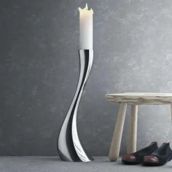 Discount Georg Jensen Cobra Gulvstage , Blankt Stål