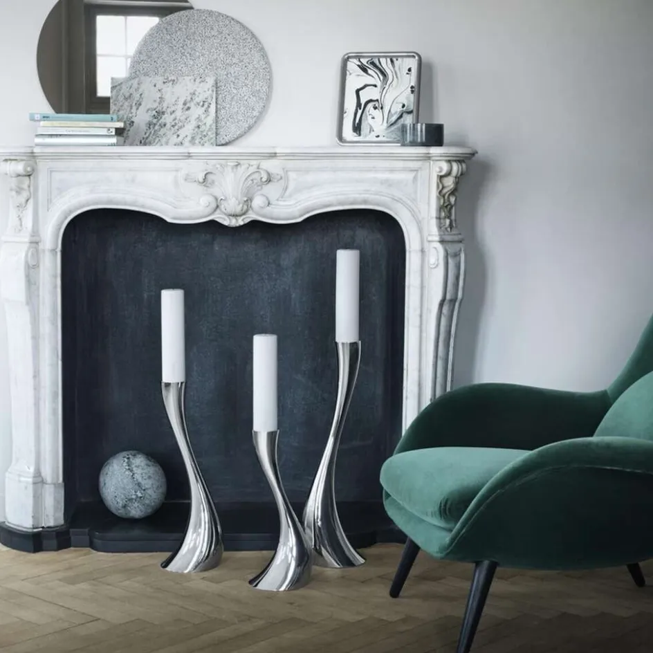 Discount Georg Jensen Cobra Gulvstage , Blankt Stål