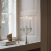 Georg Jensen Lysestager > Cobra Menorah-lysestage H27 cm, Blankt Stål
