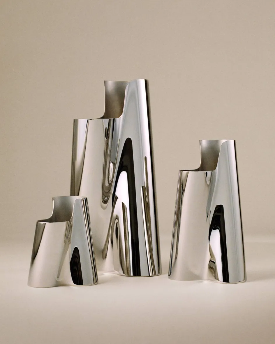 Sale Georg Jensen Lituus Vase H, Blankt Stål