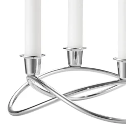 Sale Georg Jensen Season Lysestage 26 cm, Blankt Stål