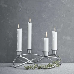 Sale Georg Jensen Season Lysestage 26 cm, Blankt Stål