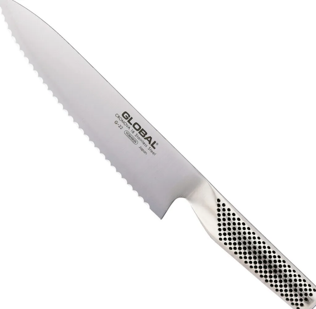 Global Brødknive|Japanske Knive > G-22 Brødkniv 20 cm, Stål