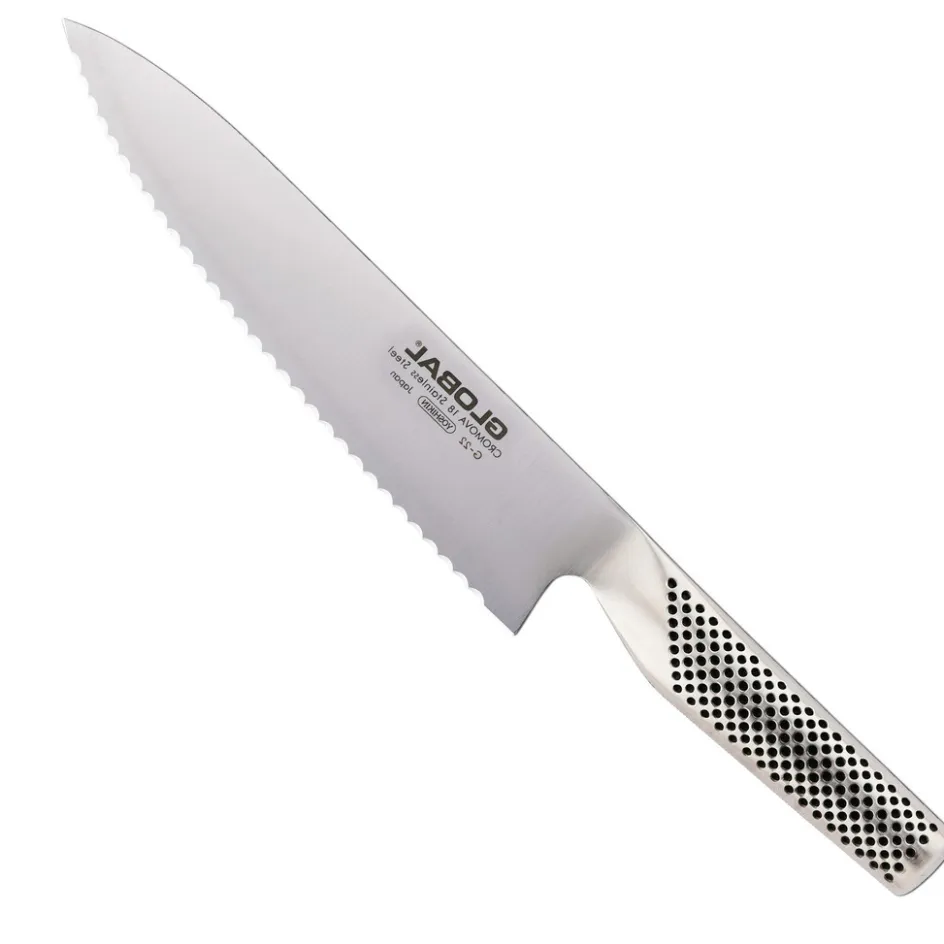 Online Global G-22 Brødkniv Venstrehånd 20 cm, Stål
