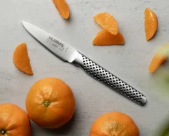 Global Urteknive Og Grøntsagsknive|Japanske Knive > GSF-46 Skrællekniv 8 cm, Smedet Stål