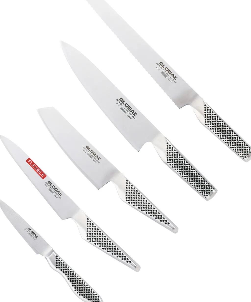 Hot Knivsæt 5 Dele G-2, G-9, GS-5, GS-11, GS-38, Stål Japanske Knive