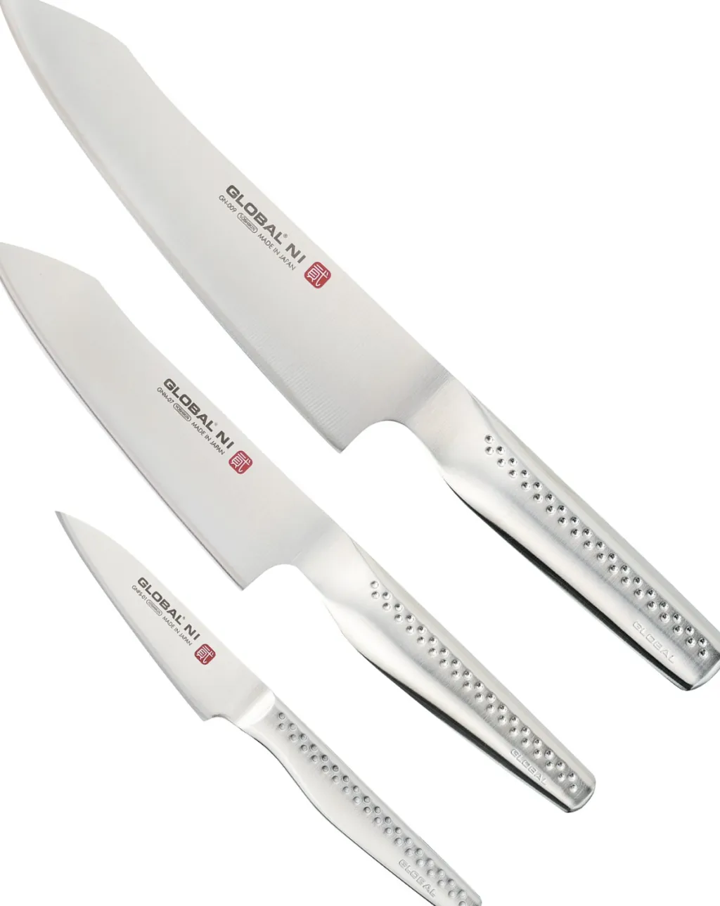 Outlet NI Knivsæt 3 Dele GN-009, GNM-07, GNFS-01, Stål Japanske Knive