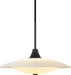 Halo Design Lamper Til Kontoret|Lamper Til Køkkenet > Baroni Pendel Ø35 cm, Opal/Sort
