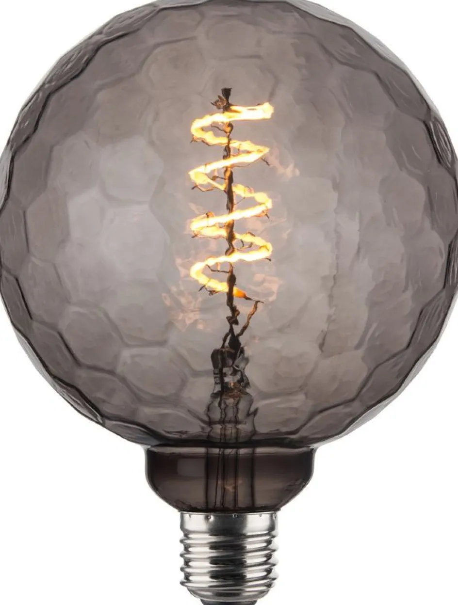 Halo Design Colors Geo Pære LED E27 2,5W 3 Step 16,5 cm, Smoke