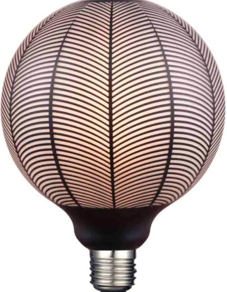 Hot Halo Design Colors Leaves Print Pære LED E27 4W