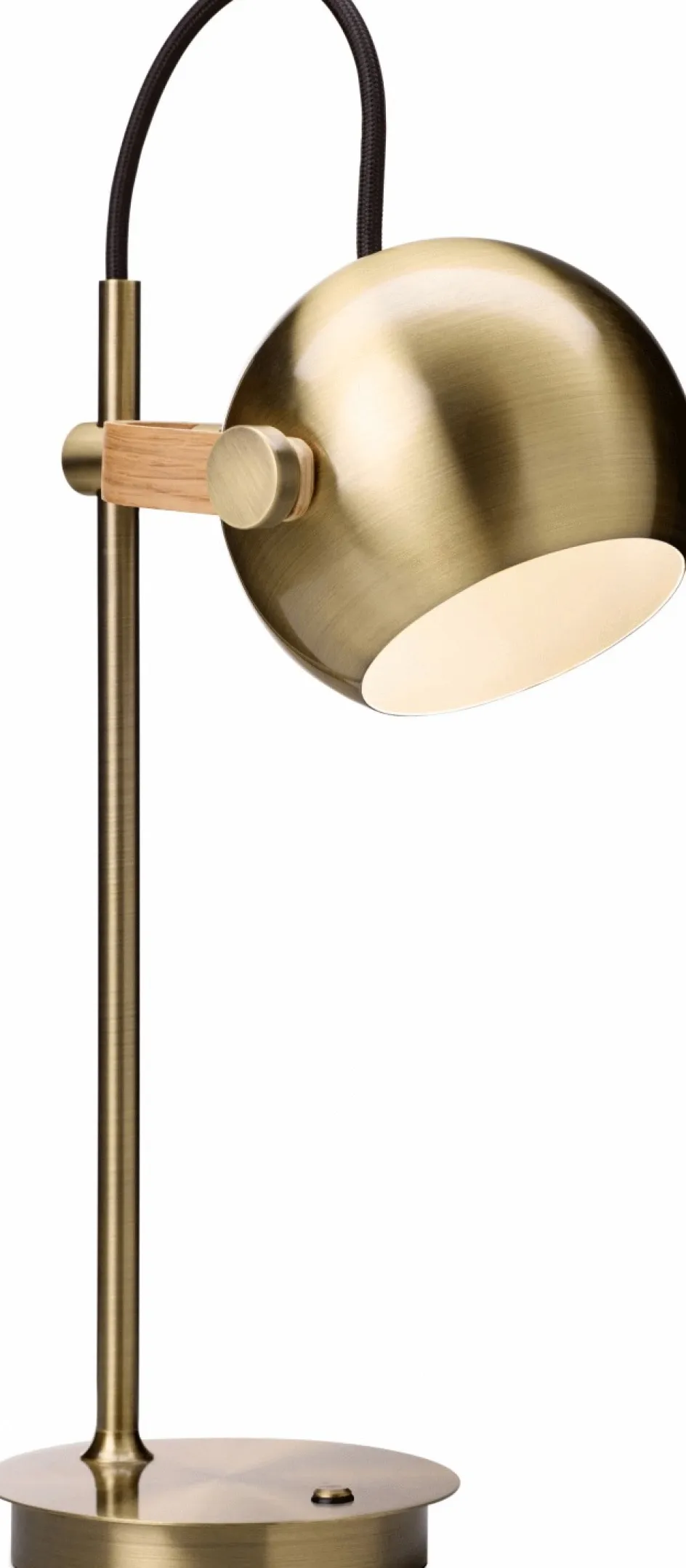 Hot Halo Design DC Trådløs Bordlampe LED H35 cm, Antik Messing