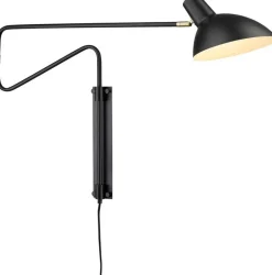 Halo Design Lamper Til Soveværelset|Lamper Til Køkkenet > Metropole Deluxe Væglampe H36 cm, Sort