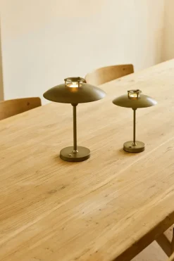 Best Halo Design Mini Stepp 1-2-3 Trådløs Bordlampe LED H23 cm, Antik messing