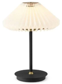 Best Halo Design Paris To Go Trådløs Bordlampe H28 cm, Hvid/Sort