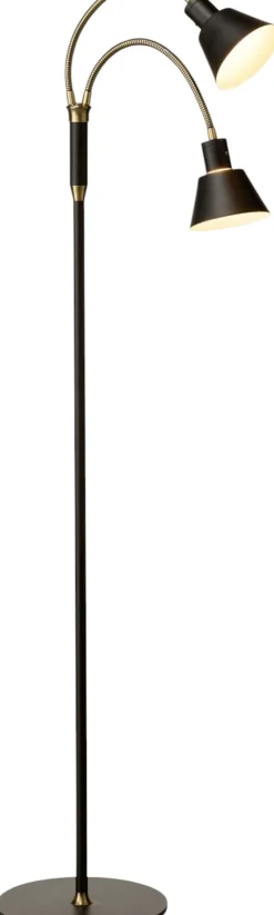 Halo Design Gulvlamper > Space Gulvlampe m. 2 spot LED H150 cm, Sort/Antique