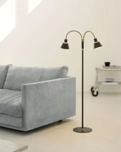 Halo Design Gulvlamper > Space Gulvlampe m. 2 spot LED H150 cm, Sort/Antique