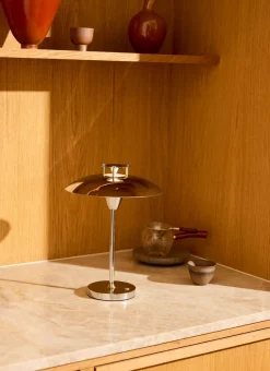 Outlet Halo Design Stepp 1-2-3 Trådløs Bordlampe LED H28 cm, Krom