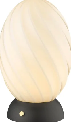 Discount Halo Design Twist Bordlampe H22 cm, Opal/Sort