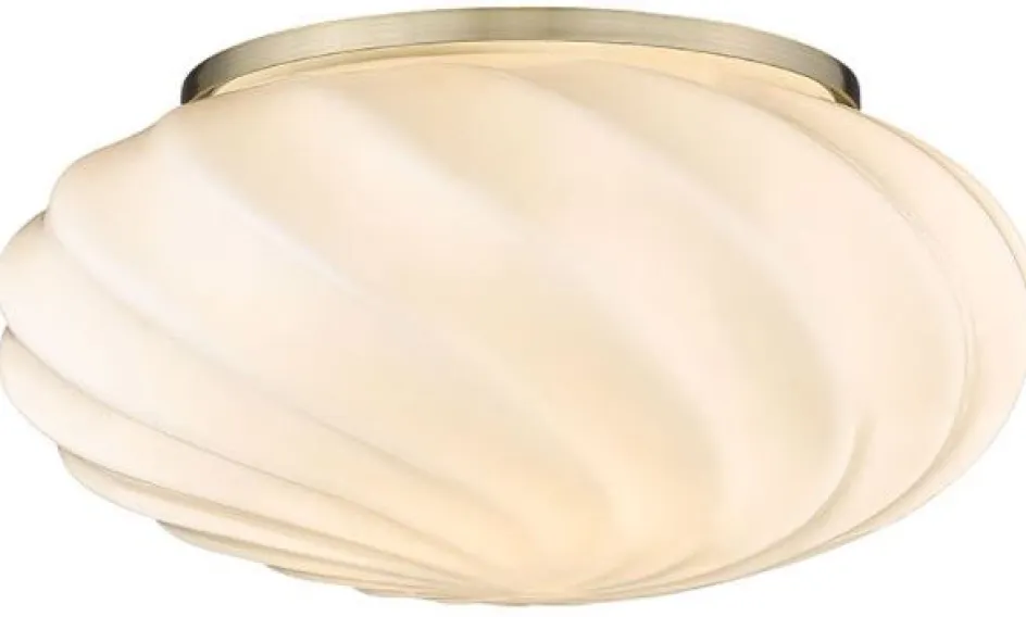 Hot Halo Design Twist Plafond ?25 cm, Opal/Messing