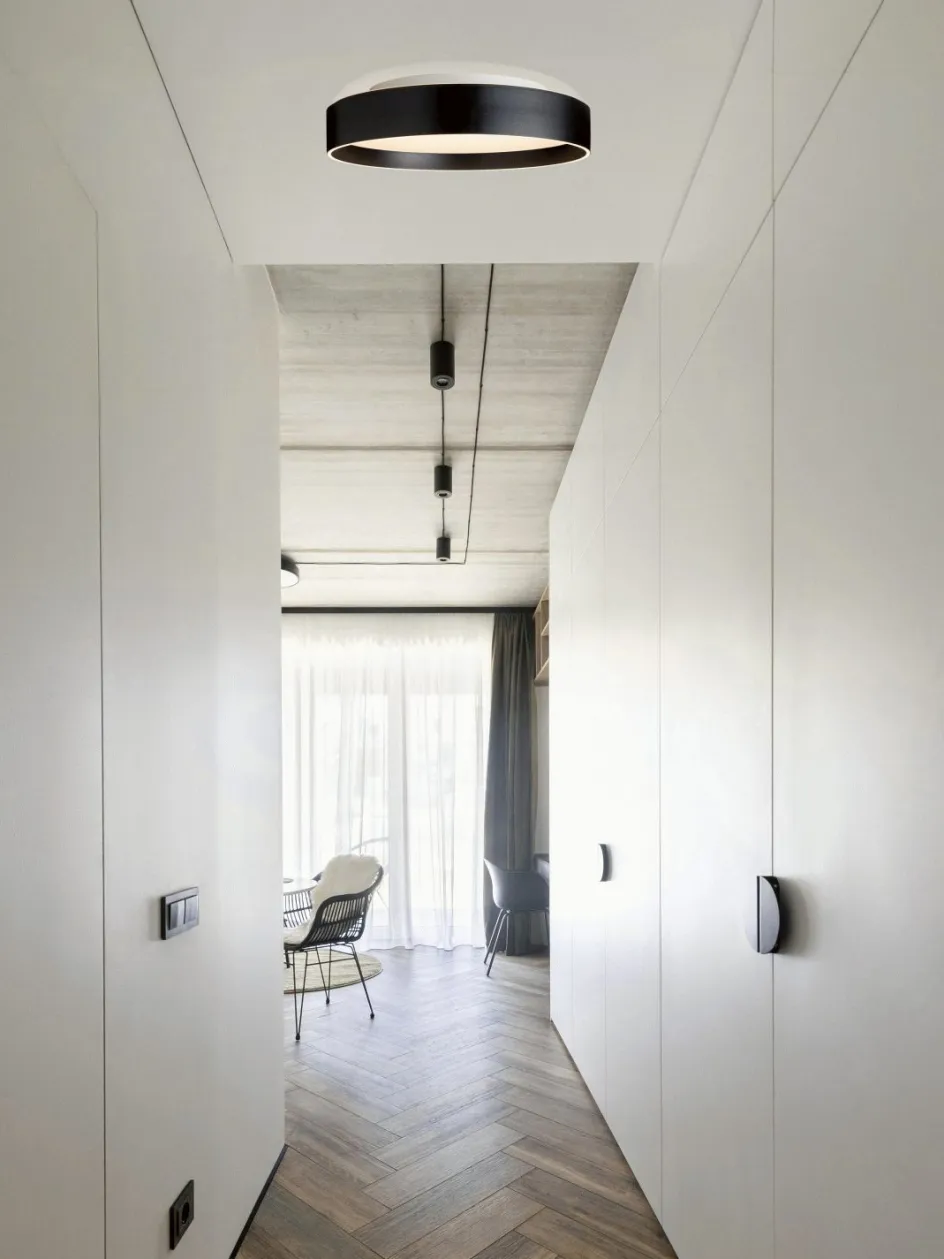 Best Halo Design Universal Plafond LED ?50 cm, Mat Sort