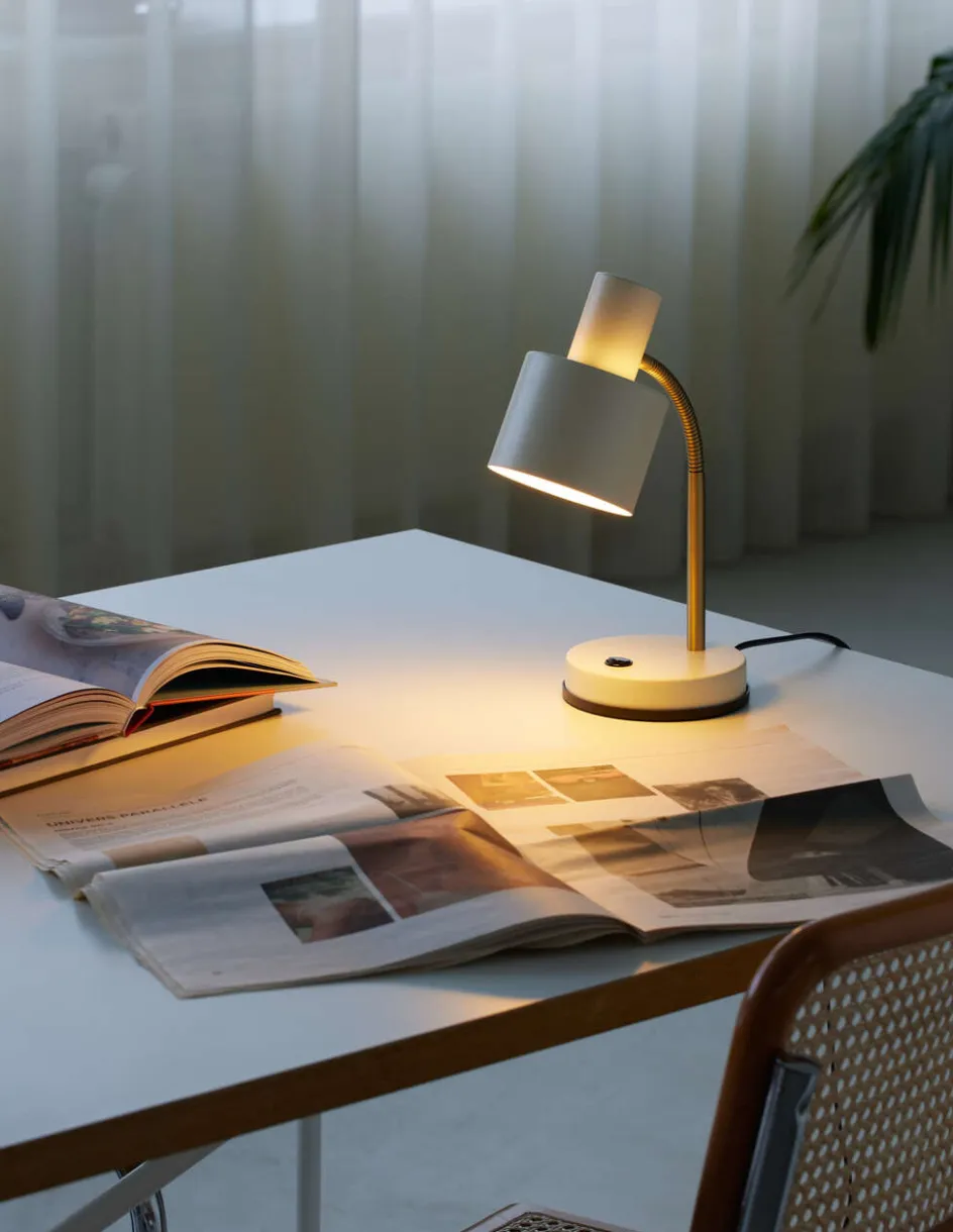 Outlet Halo Design Vogue Bordlampe H31 cm, Creme