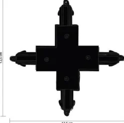 Halo Design X-stykke, Sort