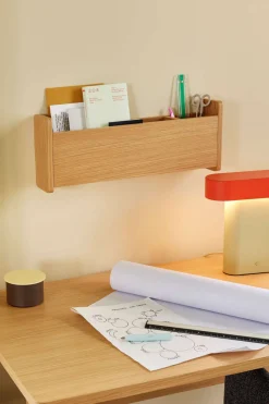 AtHand Organiser 18x48 cm, Egetræsfiner Småopbevaring Og Organisering|Kontor