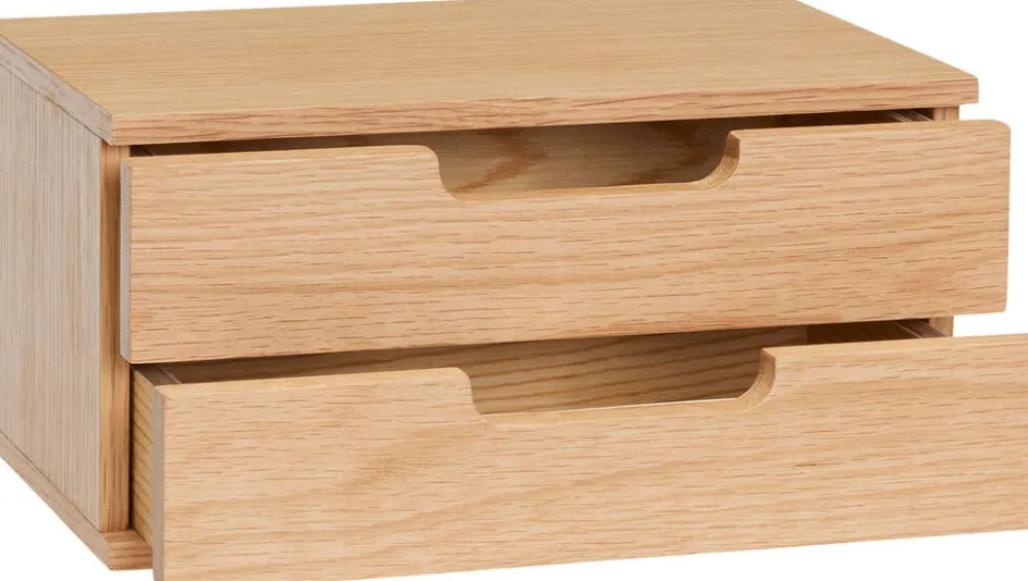 Hübsch AtHand Væghylde/Sengebord 30 cm, Egetræsfiner