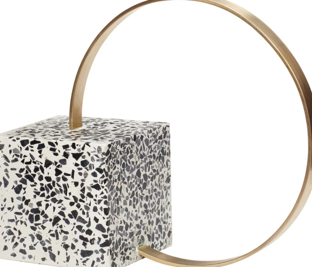 New Byron Bogstøtte H26 cm, Terrazzo/Messing Stue|Bogstøtter