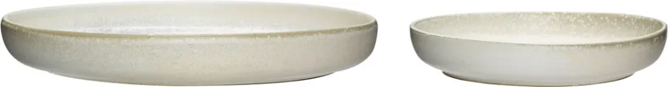 Best Hübsch Clay Tallerkener 2 stk, Hvid