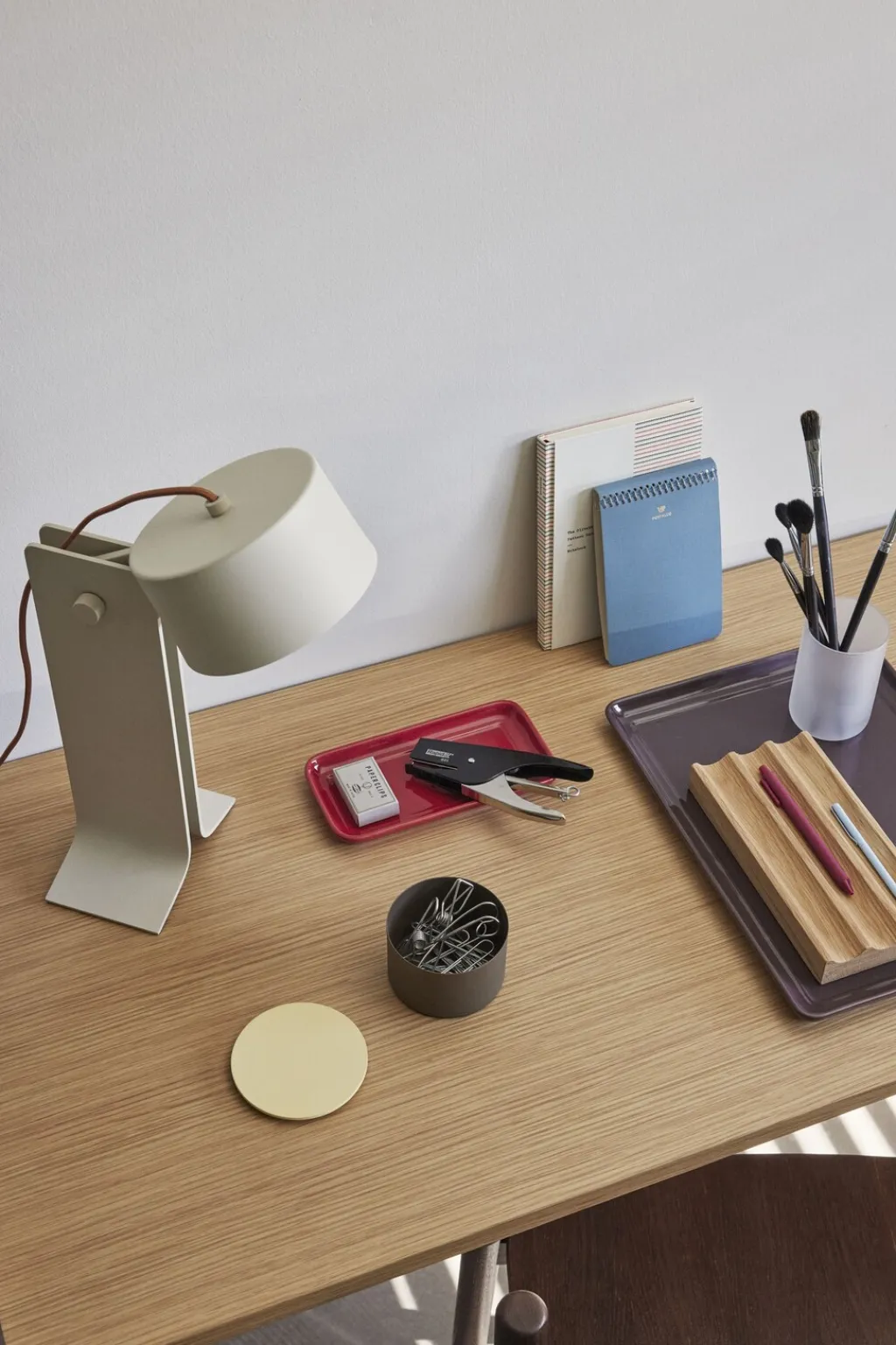 New Crea Bordlampe H32 cm, Sand/Orange Lamper Til Kontoret|Lamper Til Soveværelset