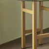 Hübsch Borde > Elevate Sidebord H44 cm, Klar/Olivengrøn