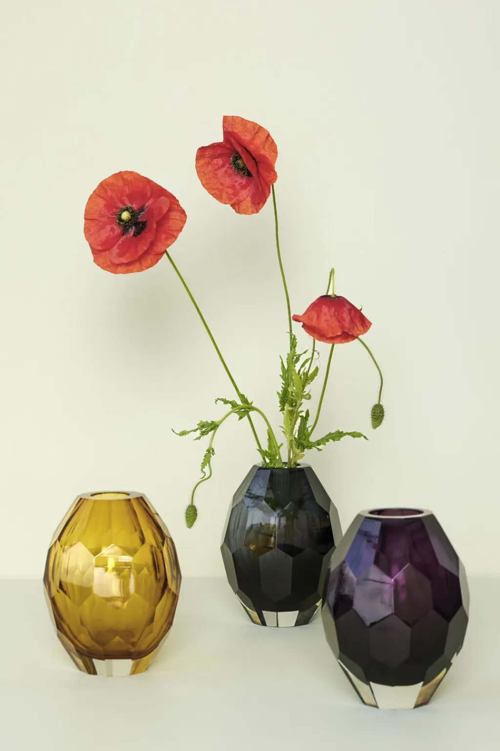 Hübsch Stue|Vaser > Facet Vase H17 cm,