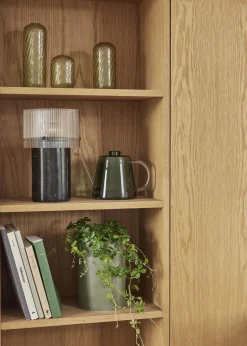 Outlet Hübsch Flora Vandkande 1 L, Mørkegrøn/Lyserød