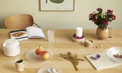 Best Fuyu Tallerken , Tesktureret/Klar Tallerkensæt|Middagstallerkener