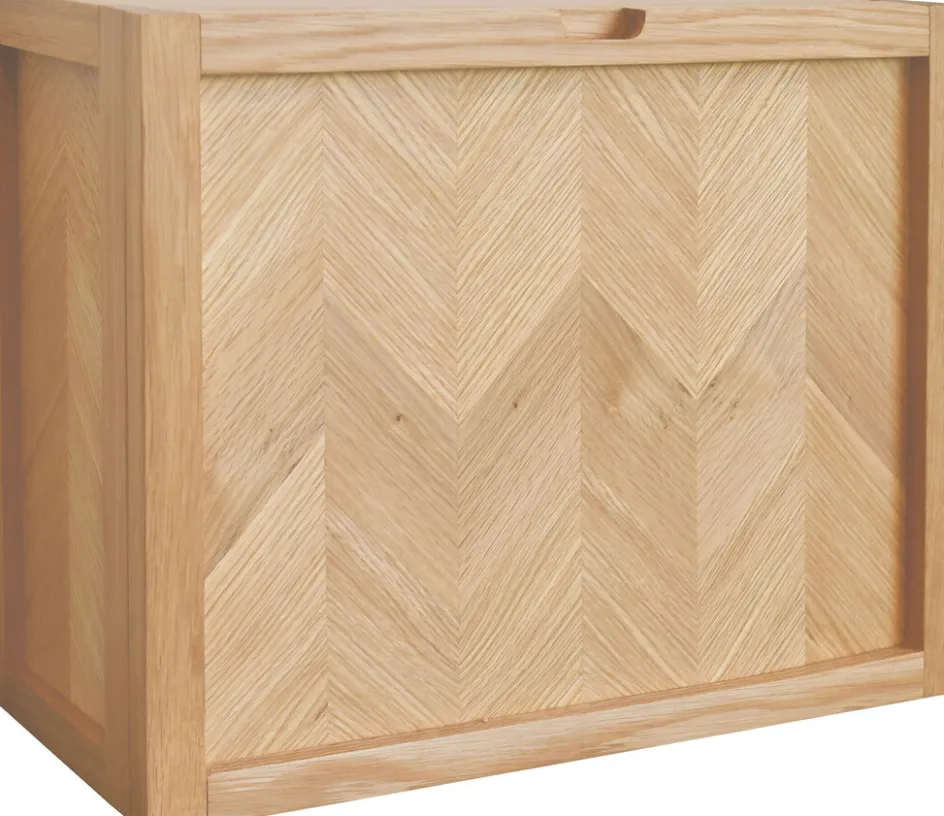 Outlet Hübsch Herringbone Skoskab 50 cm, Eg