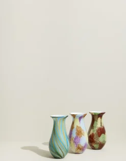 Discount Hübsch Kaleido Vase H30 cm, Blå/Gul
