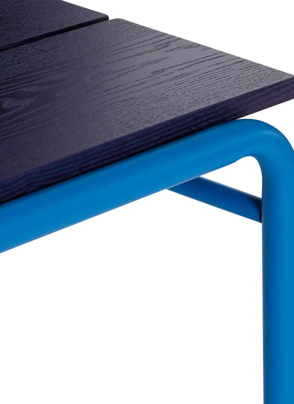 New Hübsch Koi Bænk 70 cm, Blå/Mørkeblå