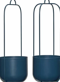 Hübsch Lotus Hængepotte 2 stk. Ø16 cm, Petrol