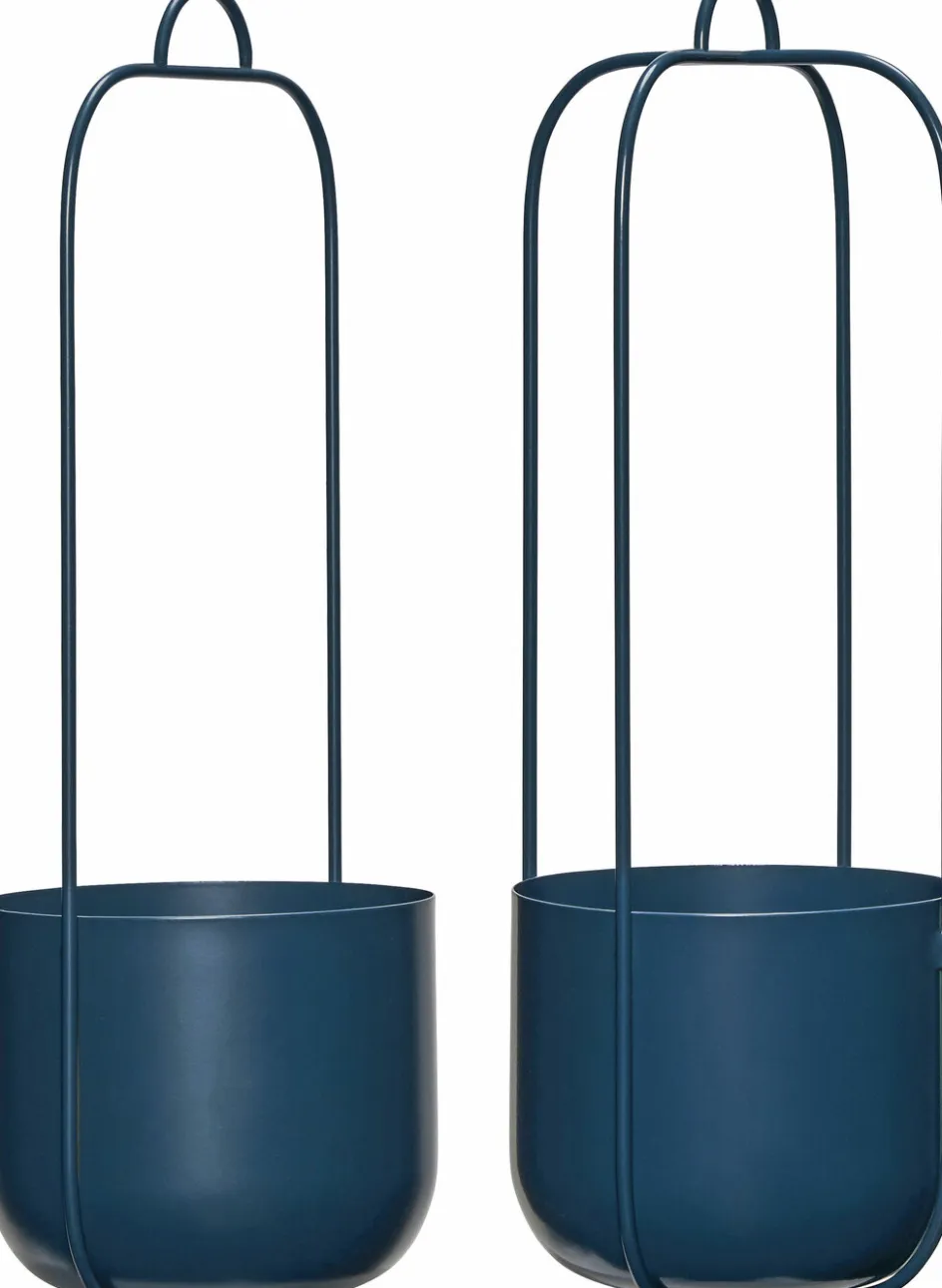 Hübsch Lotus Hængepotte 2 stk. Ø16 cm, Petrol