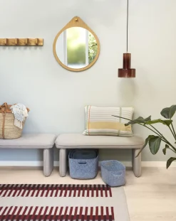 Outlet Hübsch Mellow Filtkurve 4 stk, Blå