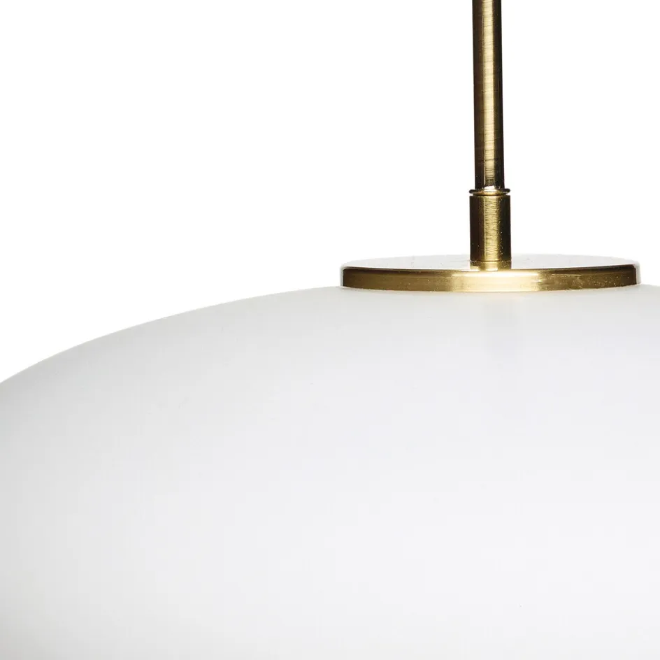 Outlet Hübsch Muse Pendel Ellipse ?40 cm, Hvid