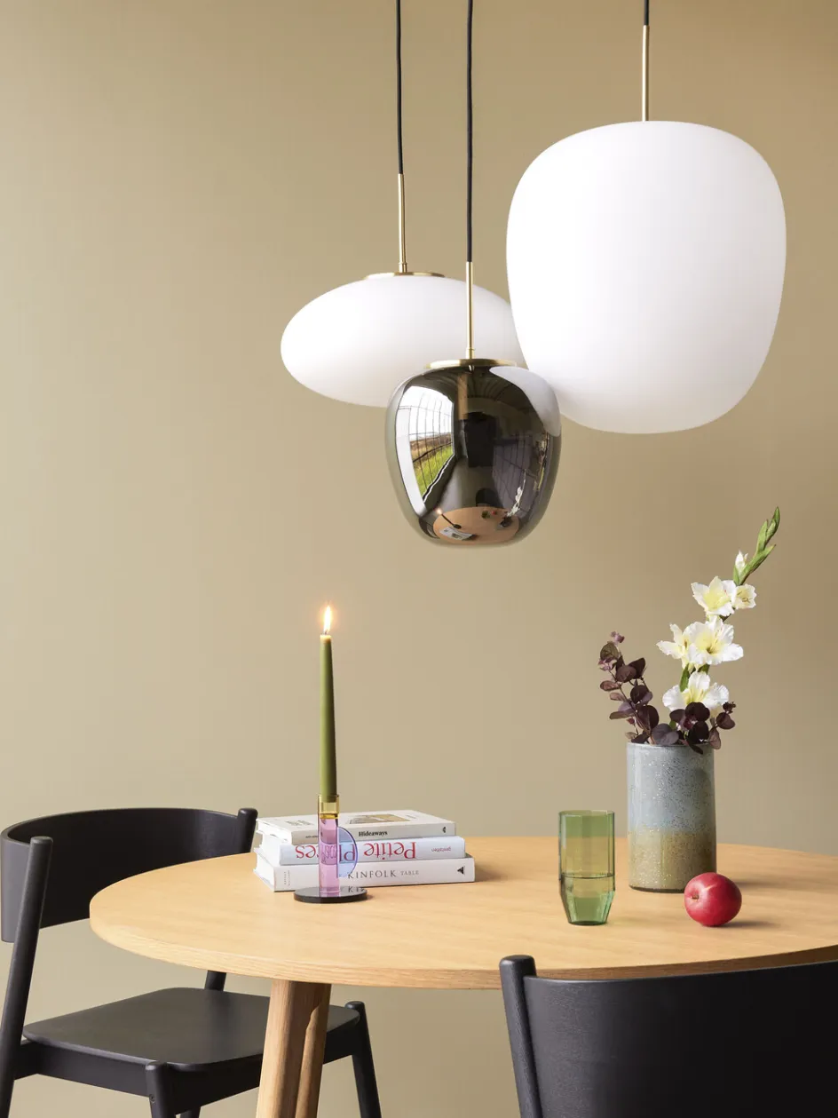 Outlet Hübsch Muse Pendel Ellipse ?40 cm, Hvid