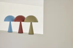 Outlet Hübsch Mush Bordlampe H33 cm, Sand/Rød