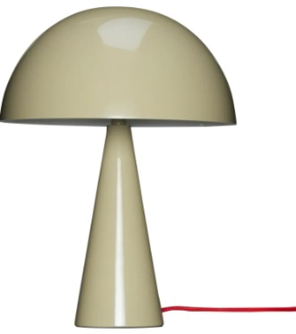 Outlet Hübsch Mush Bordlampe H33 cm, Sand/Rød